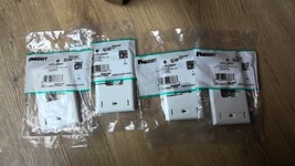 Panduit Faceplates with Label and Label Cover White 2-Port 1-Gang CFPL2W... - $18.57