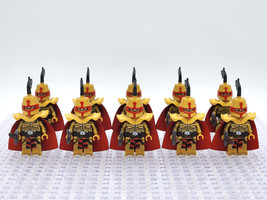 Crusades Knights Golden Armor 10pcs Minifigures Building Toy - £17.99 GBP