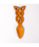 Wood Carved Celtic Knot Spoon 9&quot; Wooden Carving Art Decor Decoration Art... - £20.53 GBP