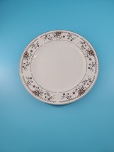 Claremont Fine Porcelain China Dinner Plate 10.25 Inch Brown Flowers - $8.95