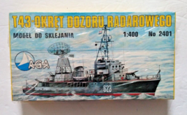 Vintage AGA T43 - Okręt Dozoru Radarowego Model Kit, New Sealed - $27.10