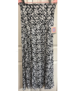 LULAROE L Shades of Black &amp; White Triangle Confetti Floor Length Maxi Sk... - $14.85