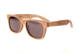 New Premium Wooden Polarized Honey Willow Sunglasses 54mm with Grey Lenses - $39.55