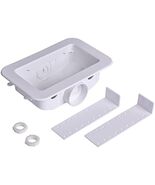 Oatey 38120 Centro II Plain Valve Washing Machine Outlet Box, 3/4 In, White - $49.34 CAD
