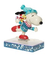 Enesco Peanuts by Jim Shore Collection Snoopy and Woodstock Ice Skating ... - $108.65 CAD