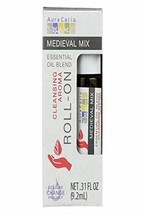 NEW Aura Cacia Oil Essential Oil Blend Roll-On Medieval Cleansing Aroma 0.31 Fl - £9.22 GBP
