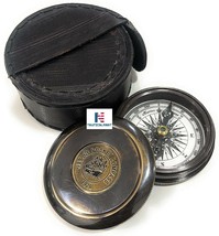 Robert Frost Poem Engraved Compass with Leather case, Unique Vintage Gift  - £19.88 GBP