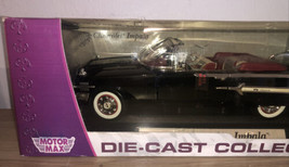 Vtg New  Motor Max 1960 Chevrolet Impala Die - Cast Collection New Black A20 - £92.50 GBP