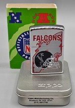 VINTAGE 1997 NFL Atlanta FALCONS Chrome Zippo Lighter #456 - NEW in PACK... - £32.42 GBP