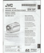 JVC Memory Camera Instructions / Manual ~ GZ-MS120 ~ 2009 - €6,78 EUR