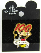 WDW Disney Pin 100 Years of Magic Mickey w/ Banner Paint Brush Trading Pin - £6.22 GBP
