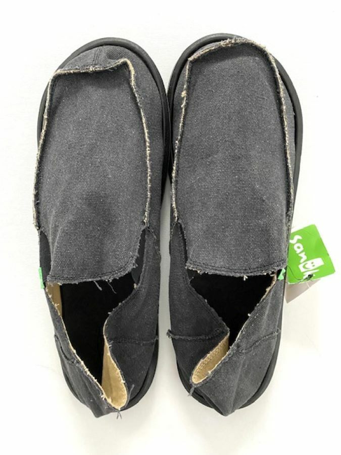Primary image for Sanuk SMF1001L Vagabond Big & Tall Slip On Shoes Charcoal (17)