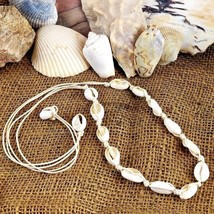 Cowrie Shell Choker Necklace Tropical Island Fashion Jewelry - $10.99