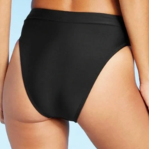 Xhilaration Women&#39;s Black High Rise High Cut Bikini Swim Bottoms Size XS - £10.23 GBP