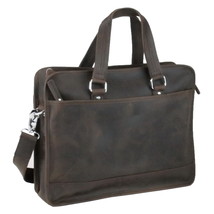 Vagarant Traveler Cowhide Leather Messenger Bag w/Luggage Strap Holder L... - £143.43 GBP