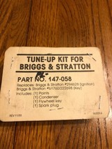 Tune-up Kit For Briggs & Stratton NO. 147-058 Ships N 24h - $70.52