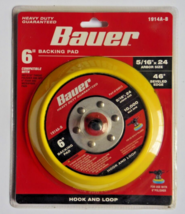 Bauer #1914A-B  6&quot; Backing Pad 5/16&quot;x24 Arbor Size - Hook and Loop - $19.79