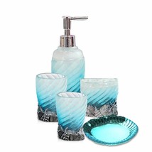 5-Piece Bathroom Accessory Set in Polyresin - $1,635.14 MXN