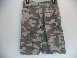 Boy's Camouflage Canyon River Blues Cargo Shorts. Size 12. 100% Cotton. 9 pocket - $17.82