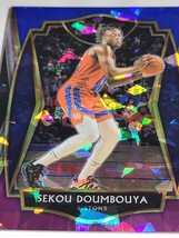 2021 Sekou Doumbouya Panini Select Basketball 107 Green White Purple Insert Card - £3.94 GBP