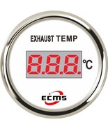 Marine Boat Auto Digital Exhaust Thermometer Temp Gauge With sensor 9-32... - $90.25 CAD