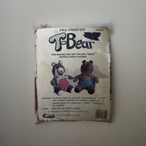 Vintage Teddy Bear Pre-Printed Fabric Kit - T-Bear - Clothing Pattern Included - £10.63 GBP