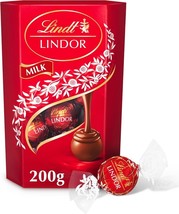 Lindt Lindor Milk Chocolate Truffles Box 200g – Gift Treat, Approx. 16 B... - €10,21 EUR