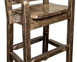 Montana Woodworks Homestead Collection Captain&#39;s Barstool, Stain &amp; Clear... - £692.01 GBP