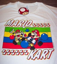Super Mario Bros. Mario Kart Bowser N64 Nintendo T-Shirt Xl New w/ Tag - £15.53 GBP