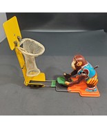 Vintage Tin Toy Monkey Basketball Player vintage Tin Toy - missing Baske... - £38.93 GBP