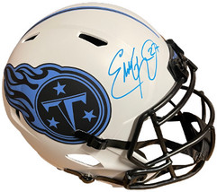 Eddie George signed Tennessee Titans Lunar Eclipse Speed FS Rep Helmet #27- Beck - £247.76 GBP