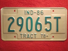 (Choice) LICENSE PLATE Tractor Tag 78 1986 INDIANA 29065T 066 070 071 et... - £4.98 GBP