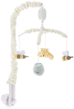 Musical Mobile Baby Crib Winnie the Pooh Classic Ivory Sage Hunny Pot and Bees - £47.00 GBP