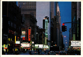 New York City 42nd Street Time Square At Night Vintage Postcard (CC2) - £6.51 GBP