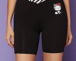 SANRIO Hello Kitty Zebra Striped &amp; Cartoon Graphic Biker Shorts Small NWT - $25.00