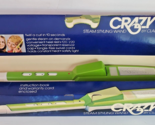 NEW Clairol Crazy Curl Steam Styling Wand Curling Iron Green &amp; White 197... - £77.80 GBP