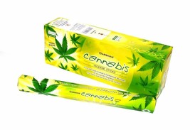 Darshan Cannabis Fragrance 6 Box 20 Sticks Each Contains 120 Incense Sticks - £12.63 GBP