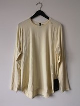 NWT LULULEMON LCHF Yellow Chiffon Drysense Long Sleeve Top Shirt Men&#39;s XL - $92.14