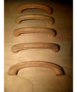 NEW UNFINISHED OAK WOOD CABINET KNOBS / PULLS LOT OF TWO K1 - $93.11 MXN