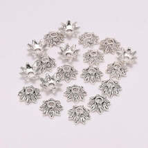 9mm 8-Petal Tibetan Antique Flower Bead Caps, 100pcs - £3.56 GBP