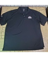 Vintage Antigua Colorado Rockies Baseball Black Polyester Polo Shirt Men... - £18.99 GBP