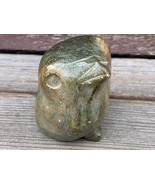 VTG SMALL SOAPSTONE HAND CARVED BIRD ROBIN INUIT FIGURE 2 3/4&quot;  - £38.91 GBP