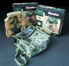 2 PAIR 20x50 Zoom Camo Binoculars High Resolution Ruby Coated Compass &amp; Pouch - £35.02 GBP