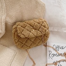 Winter Plush  Bag   Crossbody Bags for Women Female Mini Phone Bag Ladies Handba - £52.24 GBP