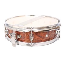 Glarry 13 x 3.5&quot; Snare Drum Poplar Wood Drum Percussion Set Tiger Stripes - £47.95 GBP