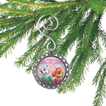 Paw Patrol SKYE &amp; EVEREST Pup Power! 3D Mini Bottle Cap Christmas Ornament - $102.70 MXN