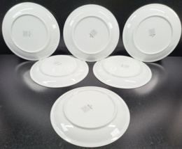 6 Arzberg Grand Prix Salad Plates Set Vintage Dotted Rim White Dish Germ... - $69.17