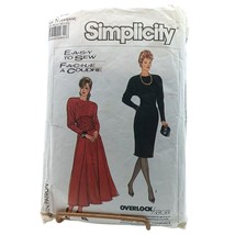 Simplicity 8282 Vintage Sewing Pattern Misses Dress Easy To Sew 1987 Siz... - £14.22 GBP