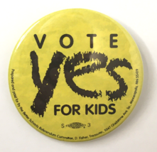 Vote Yes For Kids Better Schools Referendum Committee Button Pin Minneso... - £7.07 GBP