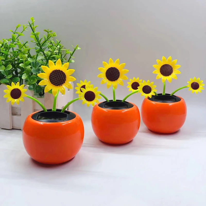 Play Solar A flower decoration, auto-swinging sunflower car decoration ornaments - £22.91 GBP